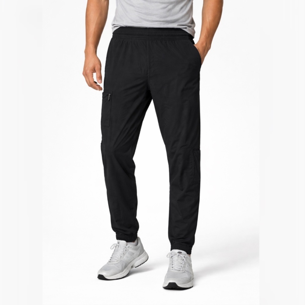 Lululemon Athleisure Straight Leg Cargo Utility Pant Black Striped Size XL